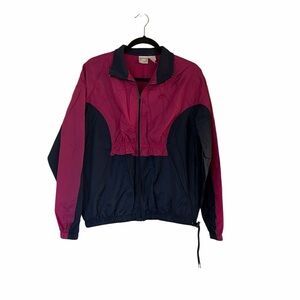 Nike pink and navy windbreaker jacket